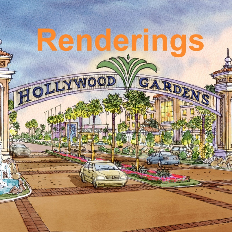 Hollywood gardens artist renderings